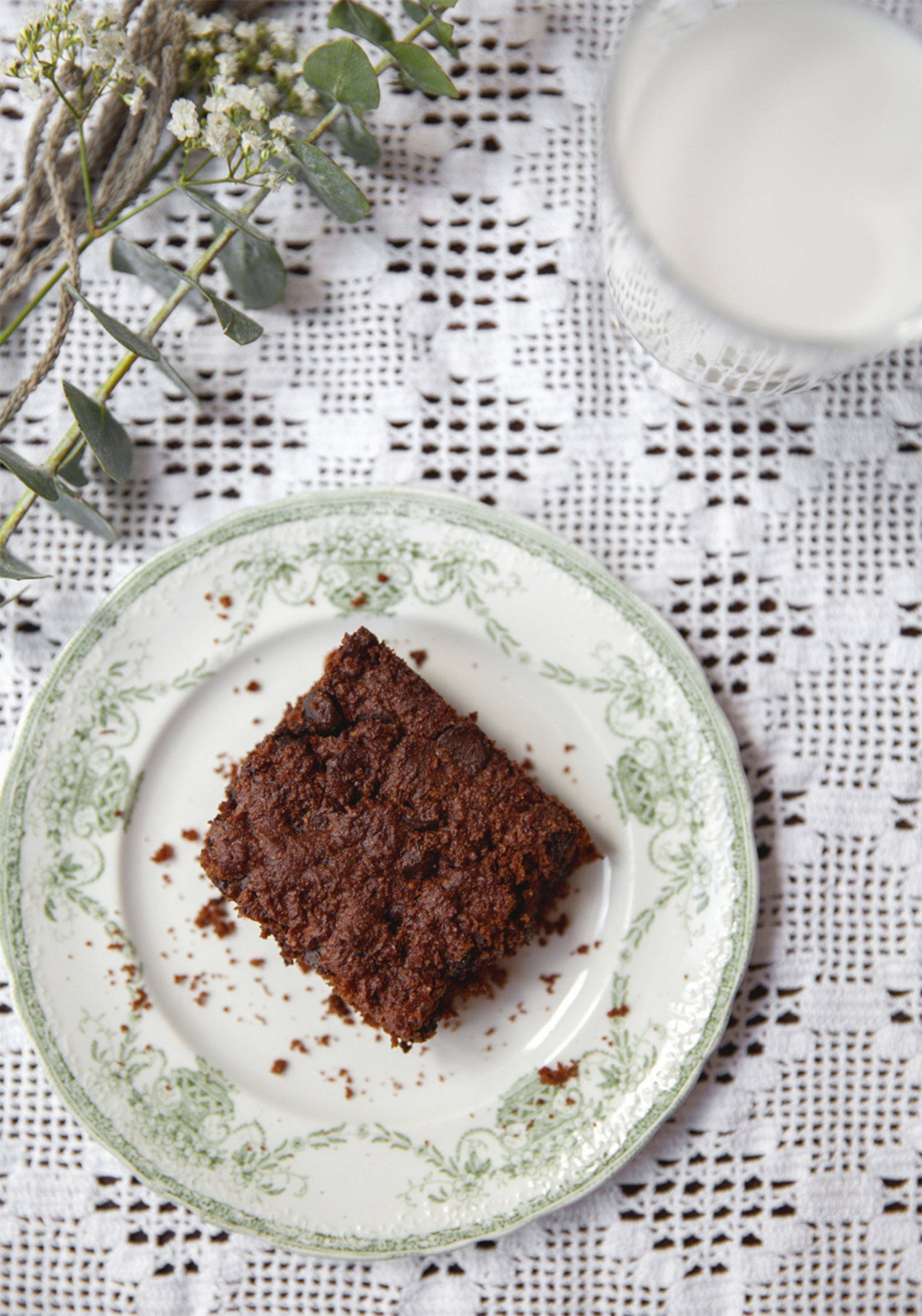 Chocolate tofu brownies - Trois fois par jour